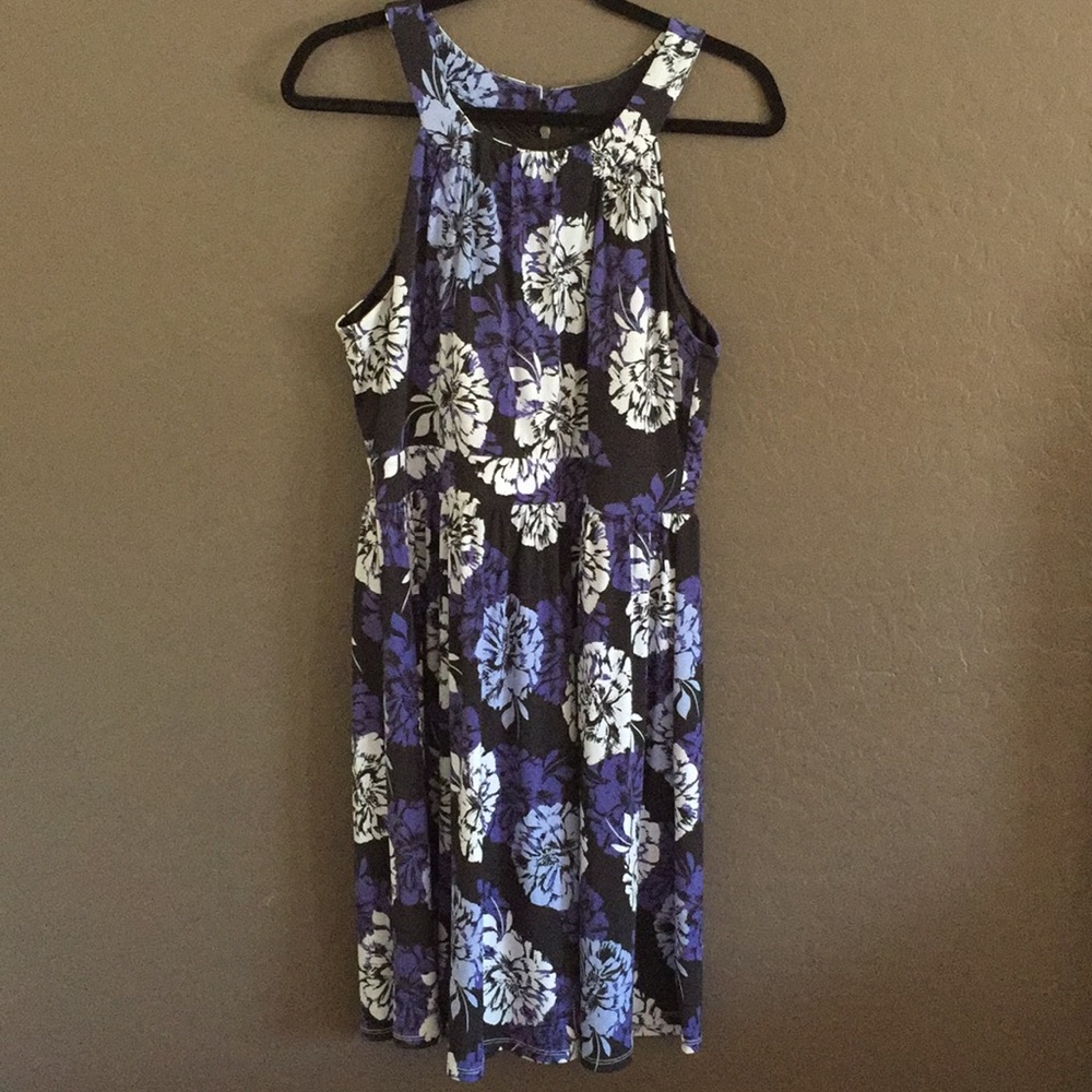Banana Republic Floral Blue Dress